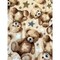 Teddy Bear Stars Anti-Pill Premium Fleece Fabric | By The Yard